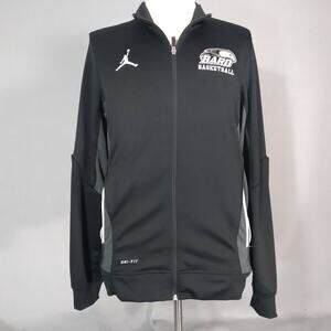 Nike Air Jordan Jacket Mens Medium Black Dri-Fit Bard Collage Basketball